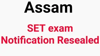 Assam SET Notification 2020 , Assam SET exam 2020