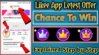 How To Get Crown K3,K2,K1 On Likee App//Like App Par Crown Kaise Milta hai//Crown Kaise Milega Likee