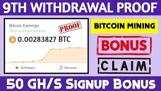 Excel-Mining.io - 9th Withdrawal Payment Proof | Free Bitcoin Cloud Mining Site 2020