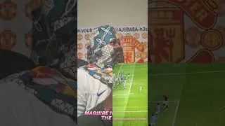 MAN UTD FAN REACTION TO MAGUIRE  DERBY HEADER AGAINST  MANCHESTER CITY#manchesterunited#german #efl
