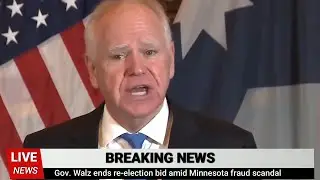 Walz Ends Campaign  |  Minnesota Governor Pulls Out Of Race Amid Welfare Fraud Scandal