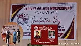 People's College Mokokchung - Graduation cum Felicitation Day, 30/07/2025