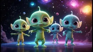 Among Us Baby Alien Wrote Letters in Stardust | Kids Songs and Nursery Rhymes