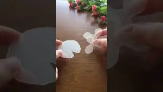 Shrink Plastic Lotus and Lily Pad Earrings #shorts