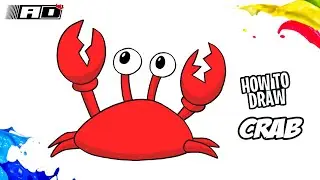How to draw Cartoon Crab