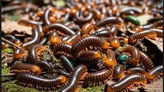 Chromatic Arthropods: The Stunning Colors and Textures of Exotic Millipedes 