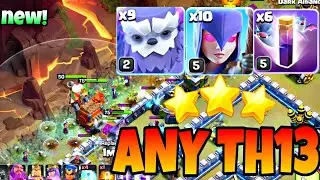 TH13 YETI WITCH SLAP WITH BAT SPELLS || BEST TH13 WAR ATTACK STRATEGY || CLASH OF CLANS || COC 2025