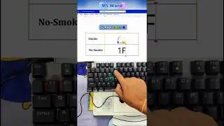 MS Word मे Smoking & No Smoking Symbol कैसे Insert करे | MS Word Symbol Shortcut Trick #shorts#viral