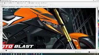 How To Make Sticker Motorcycle Mslaz in coreldraw