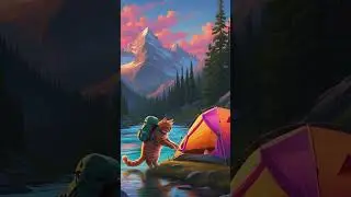 Cat in the Mountains!!😸🌄 #aiart #fantasybyai #generativeart #novadrift #surrealscenes