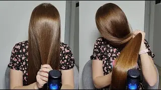 Hair over face ASMR very long hair covers the face ✨ So shiny and silky (preview)
