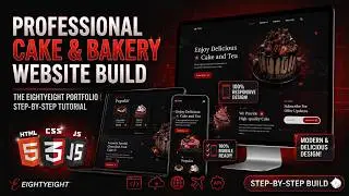 Responsive Cake Shop Website Design || HTML, CSS & Java Script