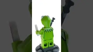 Kermit the Frog CMF from LEGO The Muppets Collectible Minifigure set 2022 stop motion speed build