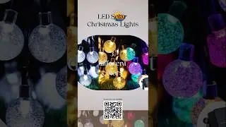 Check out this LED Solar christmas lights! #solarpower #ledlights #outdoorlights