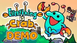 A SLIME WITH ANIMAL MUTATIONS - EVERYTHING IS CRAB DEMO GAMEPLAY SPANISH