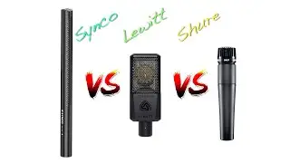 Демонстрация: Shure SM57 против Lewitt LCT 440 Pure против Synco D2 | Динамический | Конденсаторный | Микрофон-пушка