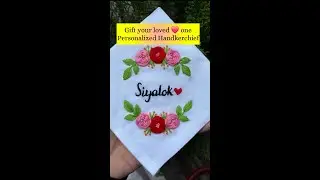 Embroidery designs for handkerchiefs | embroidery latest design | #embroidery #embroideryart