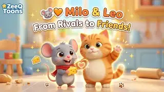 Milo & Leo Story | Bedtime Story For Kids & Toddlers |ZeeQ Toons