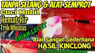 Cara cuci mobil di rumah tanpa selang atau alat penyemprot air