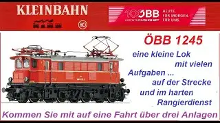 Modellbahn Kleinbahn 1245 ÖBB auf großer Fahrt über 3 Moba-Anlagen