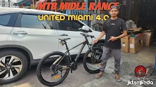 Revie Sepeda Gunung UNITED MIAMI 4.00 | sepeda gunung buat Pemula