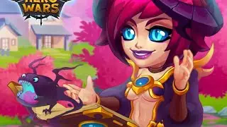 Hero Wars Mobile - Iris Dorian Corvus Morrigan in Guild War battles vs Kiera Fafnir and Kiera Dorian