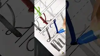 How to write L letter with Brushpen #brushpen #tutorial #ideas #satisfying