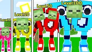 67 BRAİNROT ZOMBİ BABA SEVİYELERİ 😱 - Minecraft