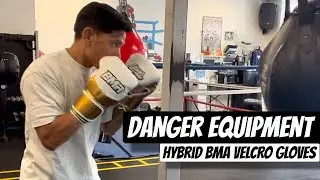 Danger Equipment Hybrid BMA Velcro Gloves | Heavy Bag