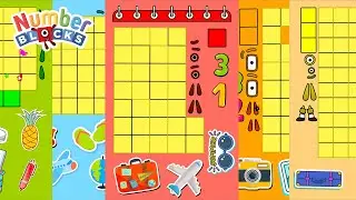 Numberblocks Paper DIY 31 - 35 Song - Learn to Count Big Numbers!