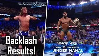 WWE Backlash 2017 Full Results and Spoilers (Jinder Mahal is WWE Champion)