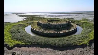 Hoo Fort, Hoo in Kent River Medway 4K Mavic Pro Air Drone Footage