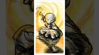 Art Day Time Lapse - NPC Monk Guardian
