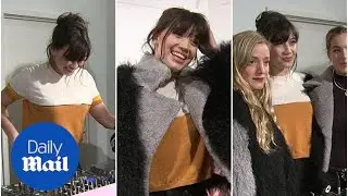 Daisy Lowe looks stunning as she DJs and mingles at LFW 2016 - Daily Mail