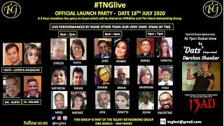 TNGlive - The Talent Networking Group - live launch party on 18th July 2020 short version