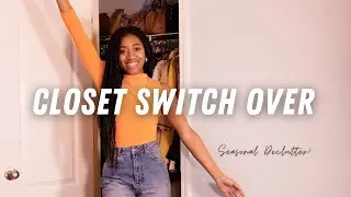 Small Spring Wardrobe Switch Over | Closet Clear Out | Seasonal Declutter