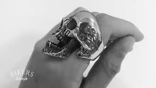 heavy skull ring | bikers lifestyle #motorcycle #choppers #bobber