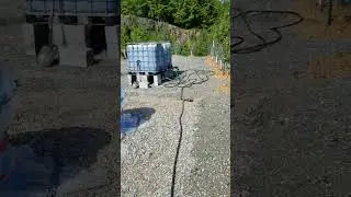 Watering Fruit Trees using only watertanks!