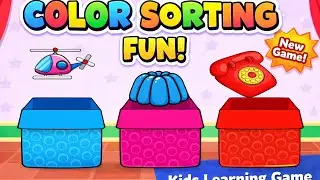 Color Sorting Fun Game 🎨 | Kids Learning Colors Easy#ColorSorting#KidsLearning#LearningColor