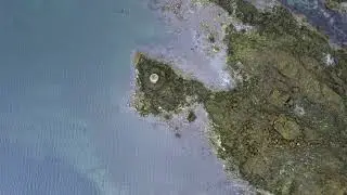 Bridge between islands in Carraroe( an Cheathr&uacute; Rua) on Drone