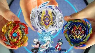 RAGE LONGINUS vs BRAVE VALKYRIE vs LORD SPRIGGAN  Beyblade Burst SuperKing ベイブレードバースト超王