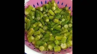 طريقتي لتفريز الباميه 🥣🥣🥣