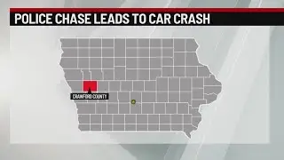 Iowa police chase ends in car crash, two arrests made