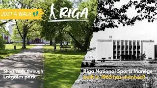 Relaxing POV Walk: Latgales Park &rarr; Rīga Sports Manege | Real City Sounds, Latvia 🇱🇻