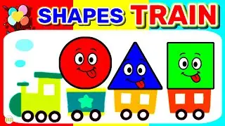 Shapes Train Adventure | Learn All Shapes for Kids | Fun Geometry Learning for Toddlers |All Shapes|
