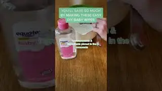 Best mom and dad hack! How to make your own diy baby wipes! 😳🤯 #mom #momhack #diy #lifehack