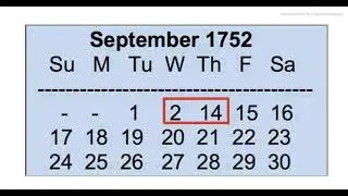 11 Days Missing in Calander