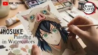 Inosuke Hashibira | Watercolor Painting | Demon slayer Character #demonslayer 