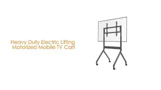 Heavy Duty Electric Lifting Mobile TV Stand for 75-90