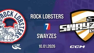 Rock Lobsters vs Swayzes - Div 7 - 10th January - iceHQ Rec League ice hockey